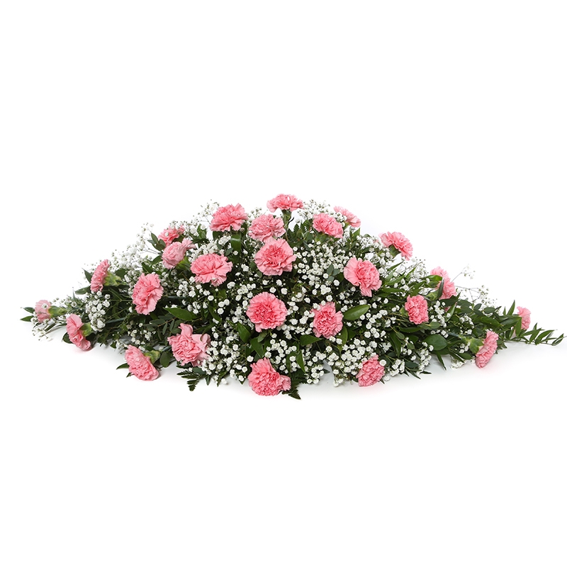 Coffin Spray Delicate Carnation