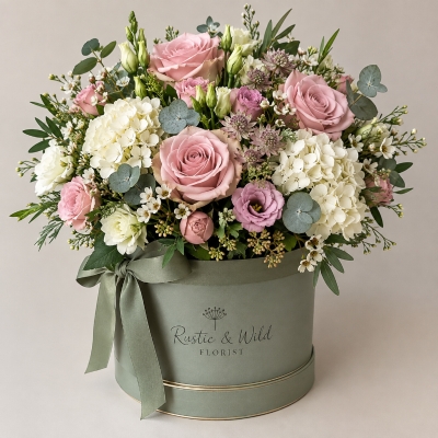 Hat Box of Flowers