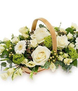 Basket Classic Ivory & Green
