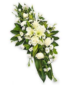 Coffin Spray White Contemporary
