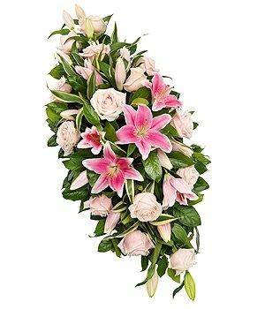 Coffin Spray Rose and Lily