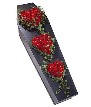 Heart Trio Red Rose