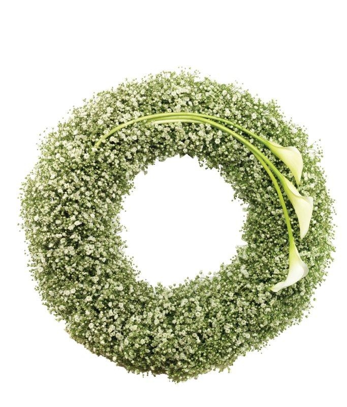 Wreath White Calla Lily