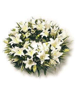 Wreath White Lily