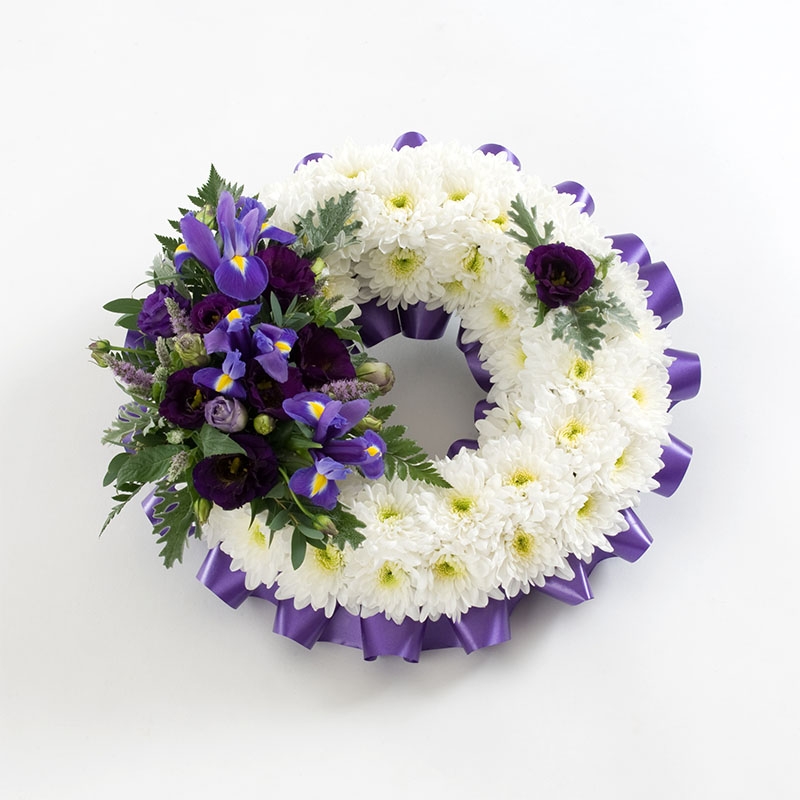 Wreath Ribbon Based with Spray
