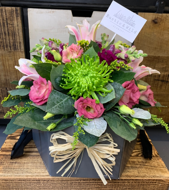 Hat Box of Flowers