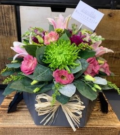 Hat Box of Flowers
